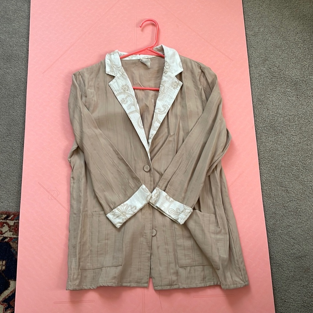 Intimissimi Beige Button Down Blouse